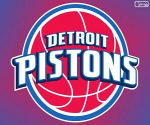 yapboz Logo Detroit Pistons, NBA takımı. Merkez Grubu, Doğu Konferansı